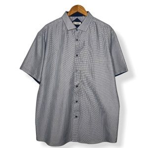 Alex Vando Blue Cross Short Sleeved Button Down Shirt XL